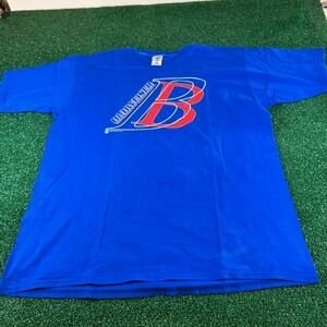 Vintage Budweiser Graphic T-Shirt Tee Y2K Veer Short Sleeve Blue Mens 2XL XXL